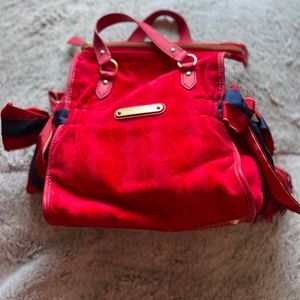 Juicy couture red vintage handbag